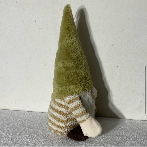 5/$25 Plush Gnome With Fuzzy Green Hat & Striped Shirt - Picture 7 of 15